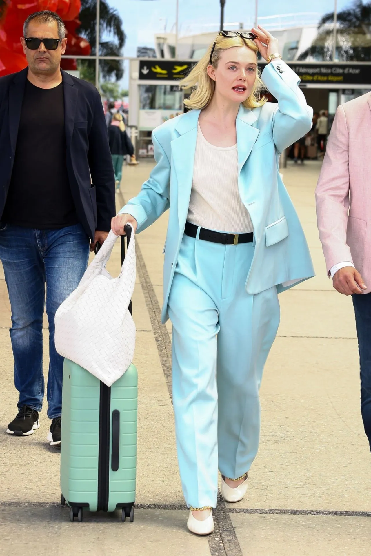 Elle Fanning Redefines Jet Set Style in Bottega Veneta4